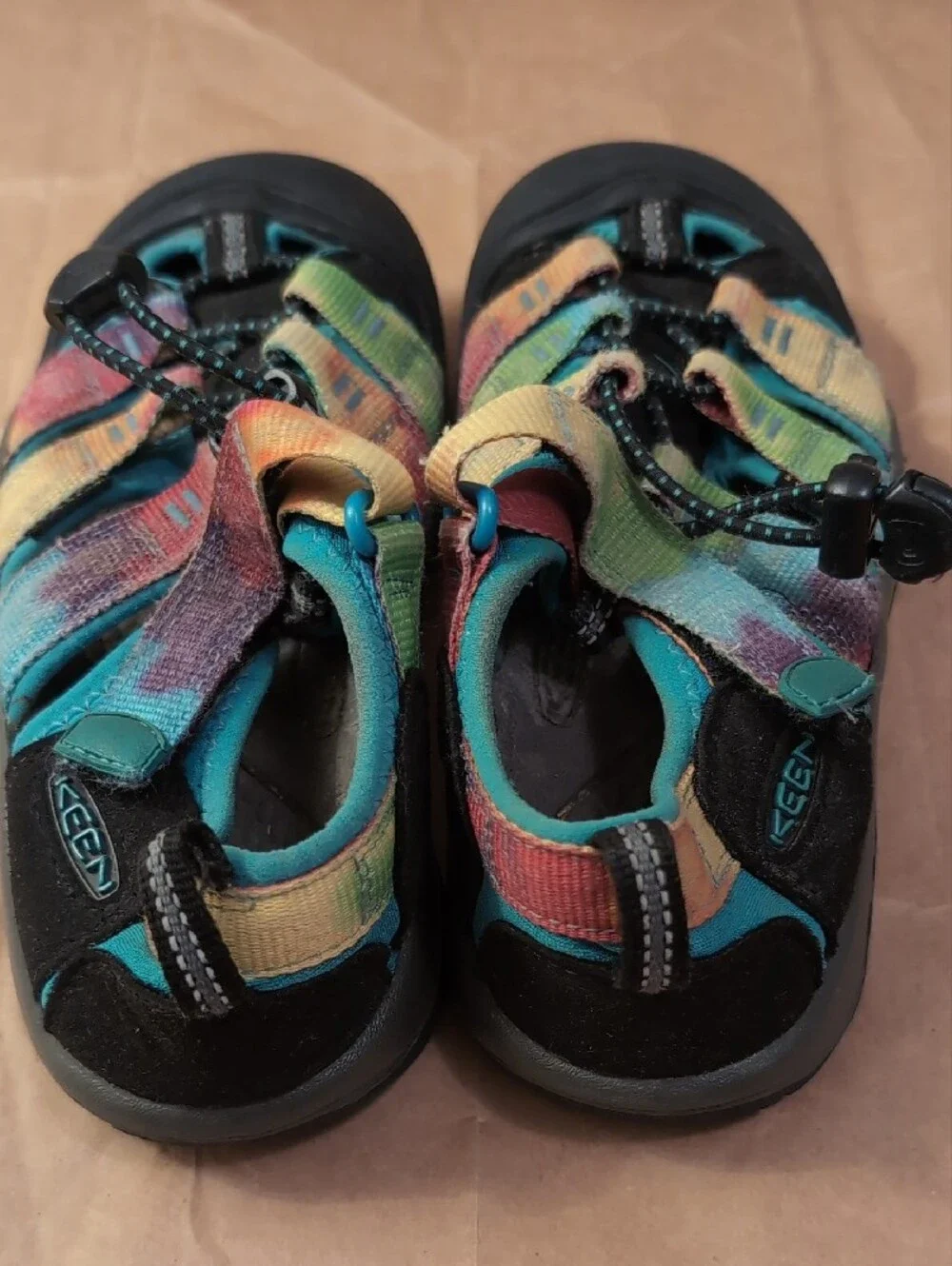 Keen Kids Dual-Pair Sandal Sneakers in Teal and Multicolor